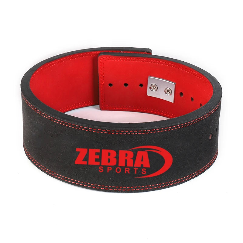 ZEBRA SPORTS LB-560 Custom Logo Weight Power Lifting Leather Lever Pro Belt Gym Training Durable ISO9001 Certified for Men Women