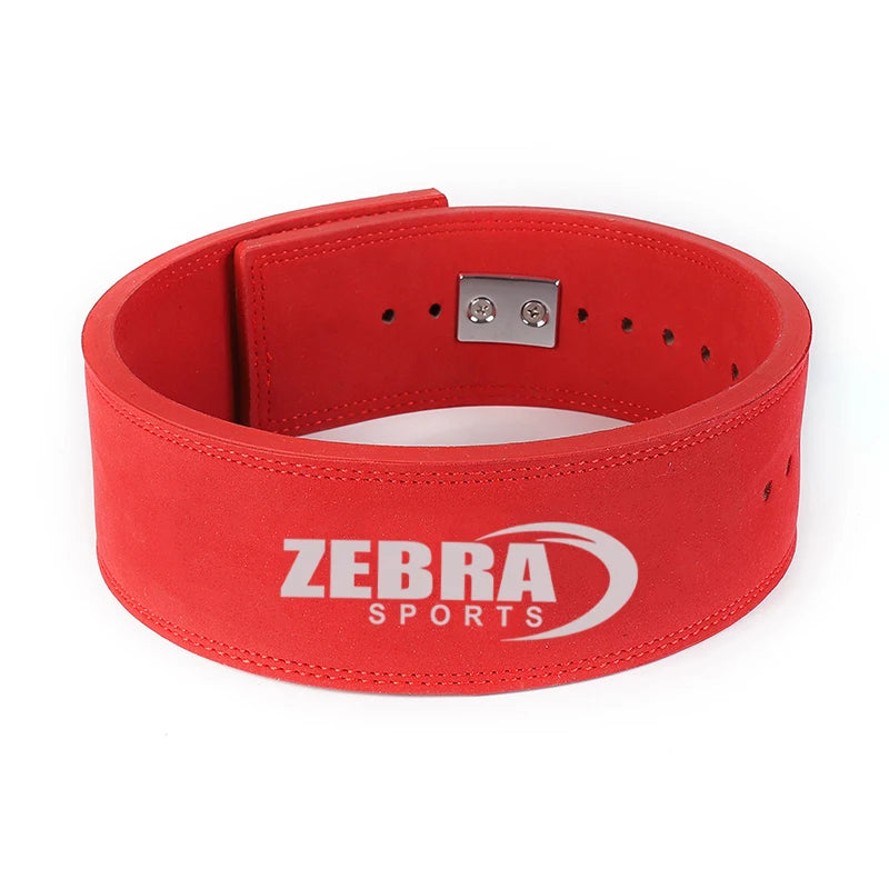 ZEBRA SPORTS LB-560 Custom Logo Weight Power Lifting Leather Lever Pro Belt Gym Training Durable ISO9001 Certified for Men Women