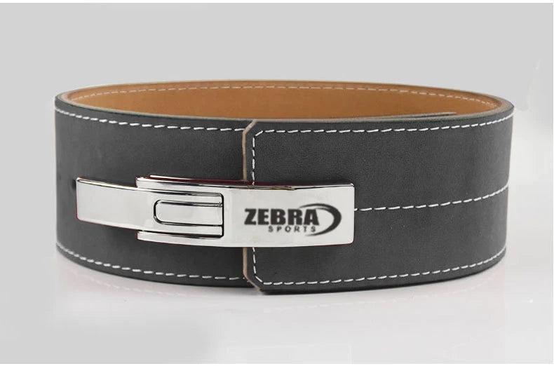 ZEBRA SPORTS LB-560 Custom Logo Weight Power Lifting Leather Lever Pro Belt Gym Training Durable ISO9001 Certified for Men Women
