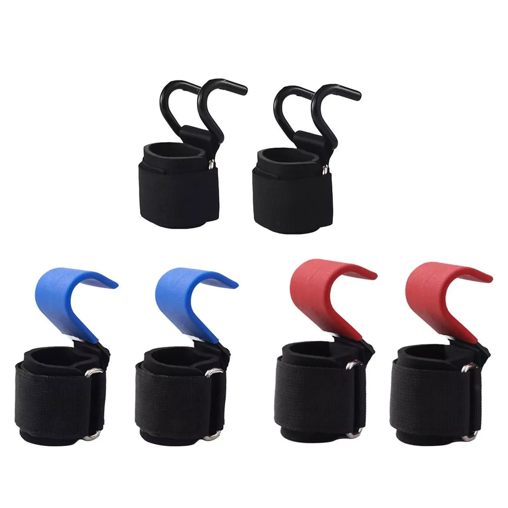 Weight Lifting Hooks Heavy Duty Lifting Wrist Straps Pull up Deadlift Straps Power Lifting Grips Padded Workout Straps
