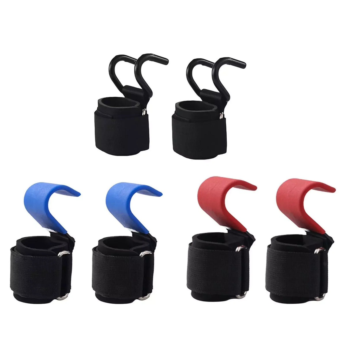 Weight Lifting Hooks Heavy Duty Lifting Wrist Straps Pull up Deadlift Straps Power Lifting Grips Padded Workout Straps