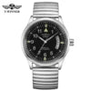 Winner Watches for Men Fashion Automatic Mechanical Simple Stainless Steel Practical Spring Bracelet Watch