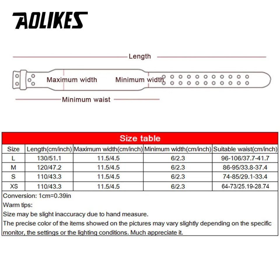 AOLIKES New Wide Powerlifting Training belt