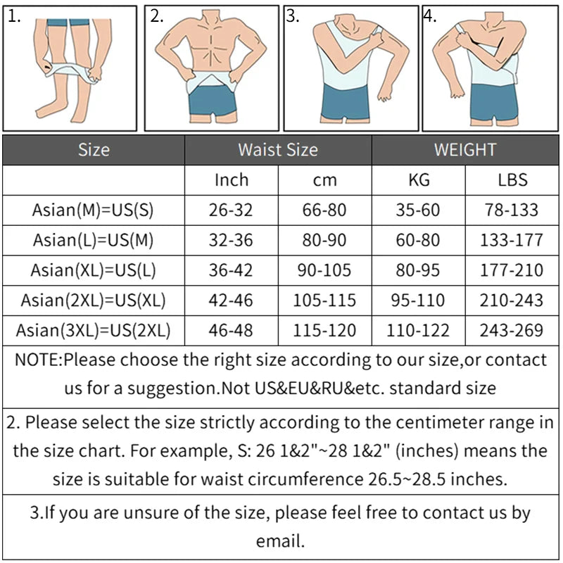 Men Slimming Body Shaper Belly Control Shapewear