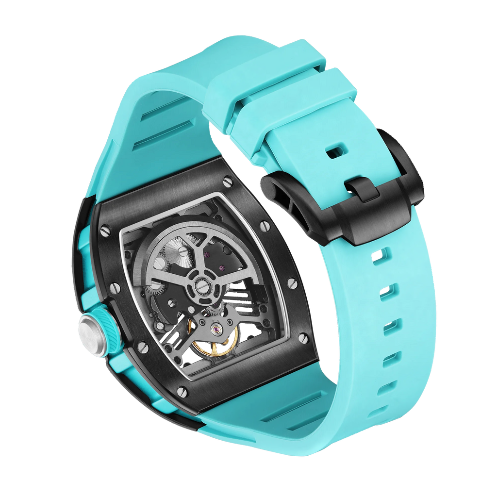 Automatic Men Mechanical Watch 190G Stainless Steel Case Waterproof Tourbillon Business Watch