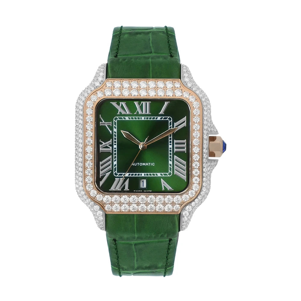 Iced Out Watch Arabian  Studded Wrist Gift Pass Diamond Tester