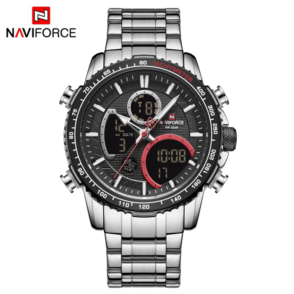 NAVIFORCE 9182  Morden Style  Men Watches Stainless Steel