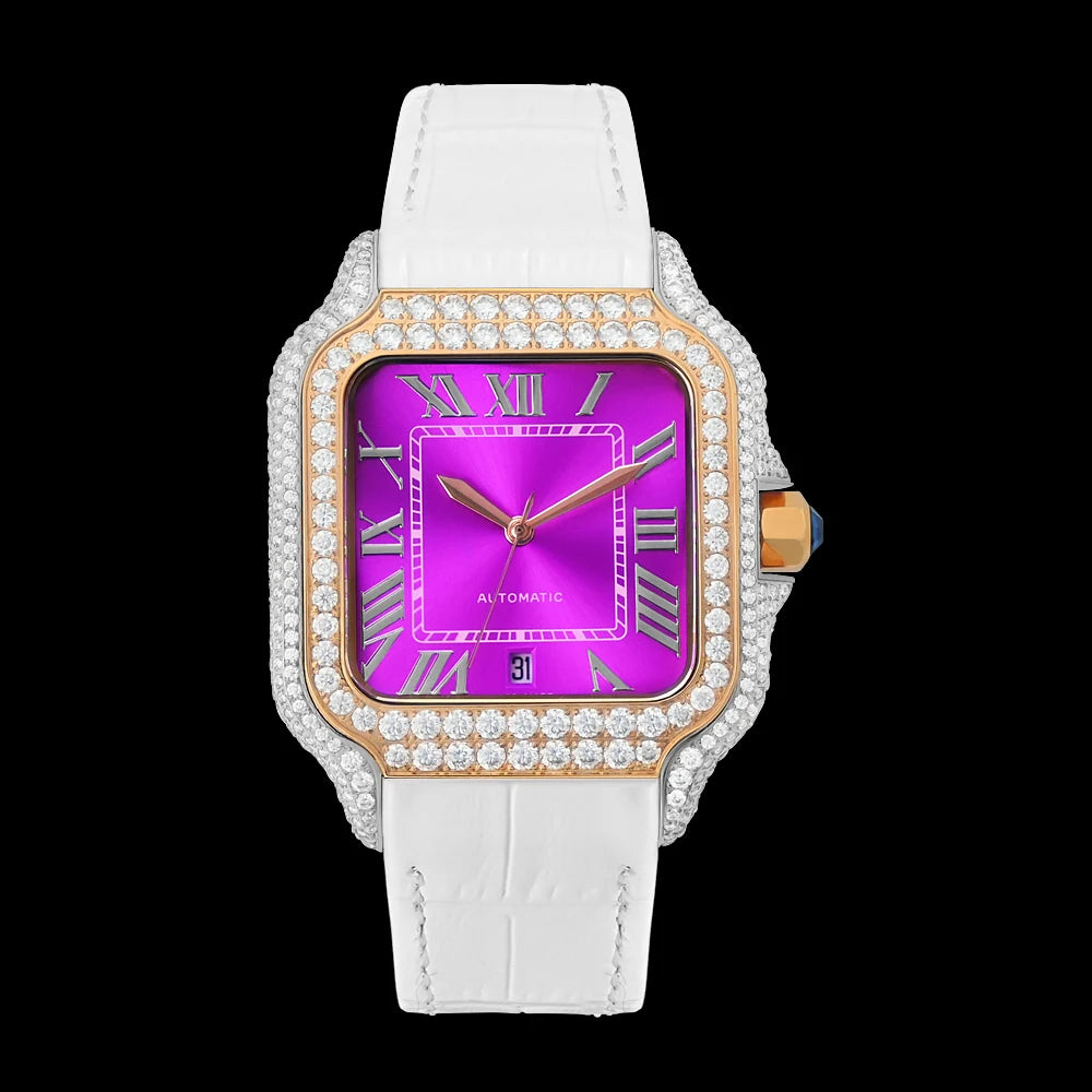 Iced Out Watch Arabian  Studded Wrist Gift Pass Diamond Tester