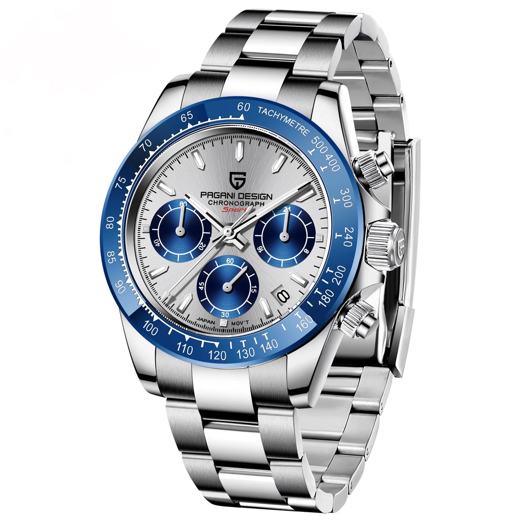 New PAGANI DESIGN Watches Men Luxury Chronograph Sport