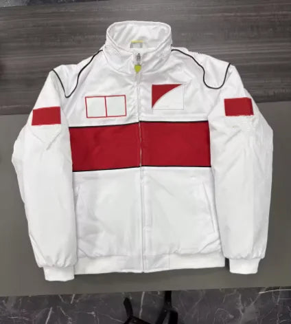 F1 Racing Suit Ferrarise Men's and Women's Light Luxury Trendy Brand Knight Motorcycle Go Kart Custom Jacket