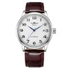 T-winner  Simple Slim Skeleton Quality Luminous Automatic Mechanical Watch for Men