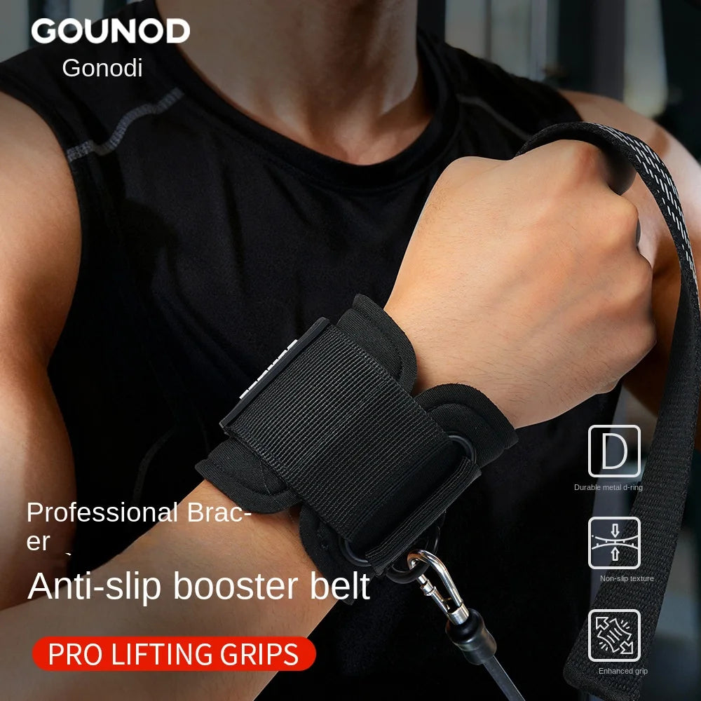 GOUNOD New Nylon Lifting Straps Compression Sports Wrist Wraps Herringbone Pattern Protection Professional