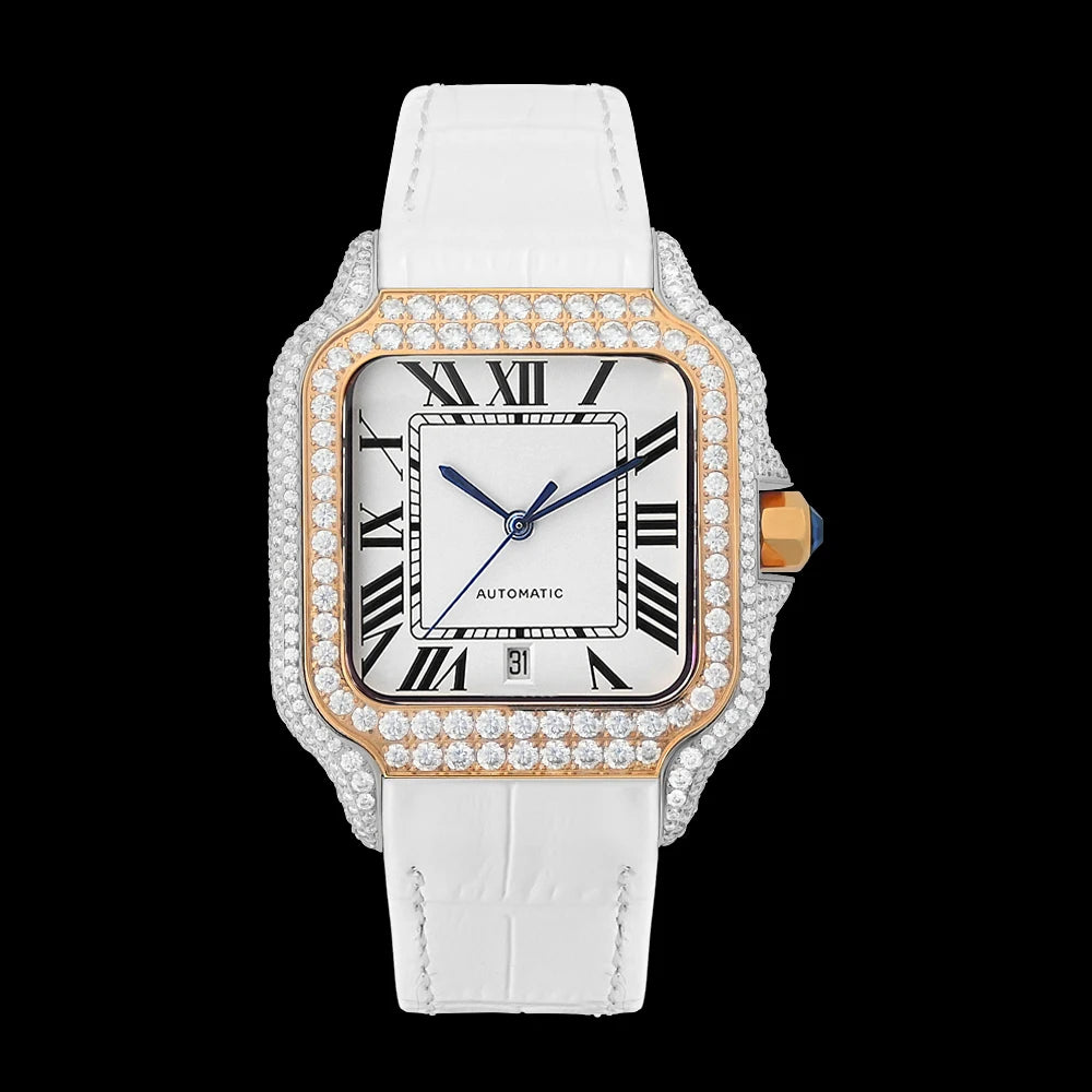 Iced Out Watch Arabian  Studded Wrist Gift Pass Diamond Tester