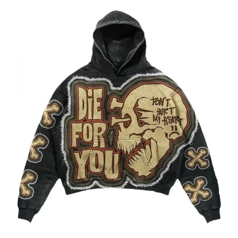 Men's Fleece Hoodie Cotton  Oversized Boxy Fit Cropped Hoodies