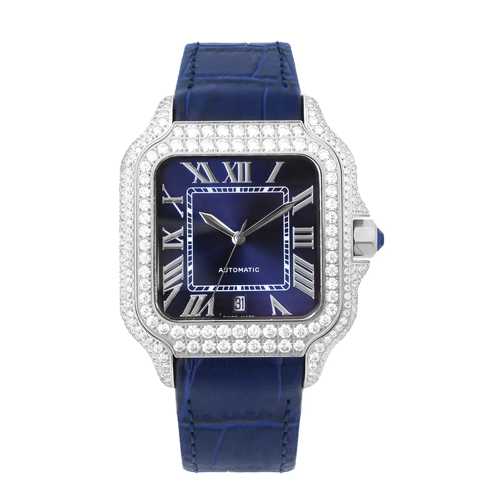 Iced Out Watch Arabian  Studded Wrist Gift Pass Diamond Tester