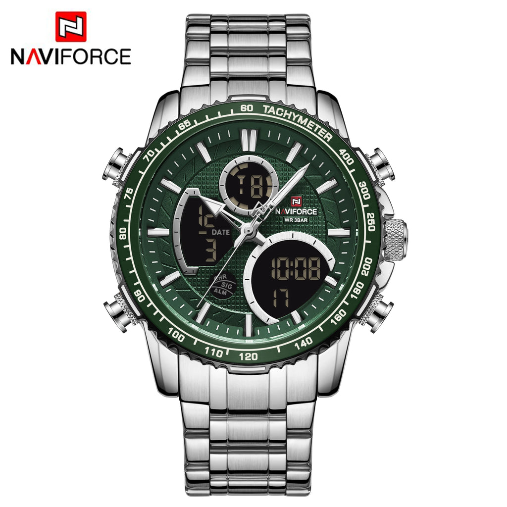 NAVIFORCE 9182  Morden Style  Men Watches Stainless Steel