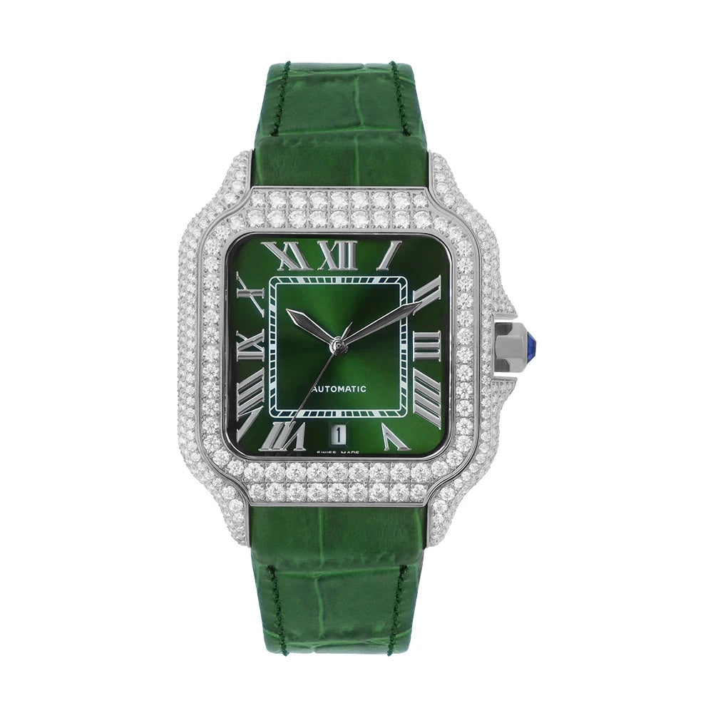 Iced Out Watch Arabian  Studded Wrist Gift Pass Diamond Tester