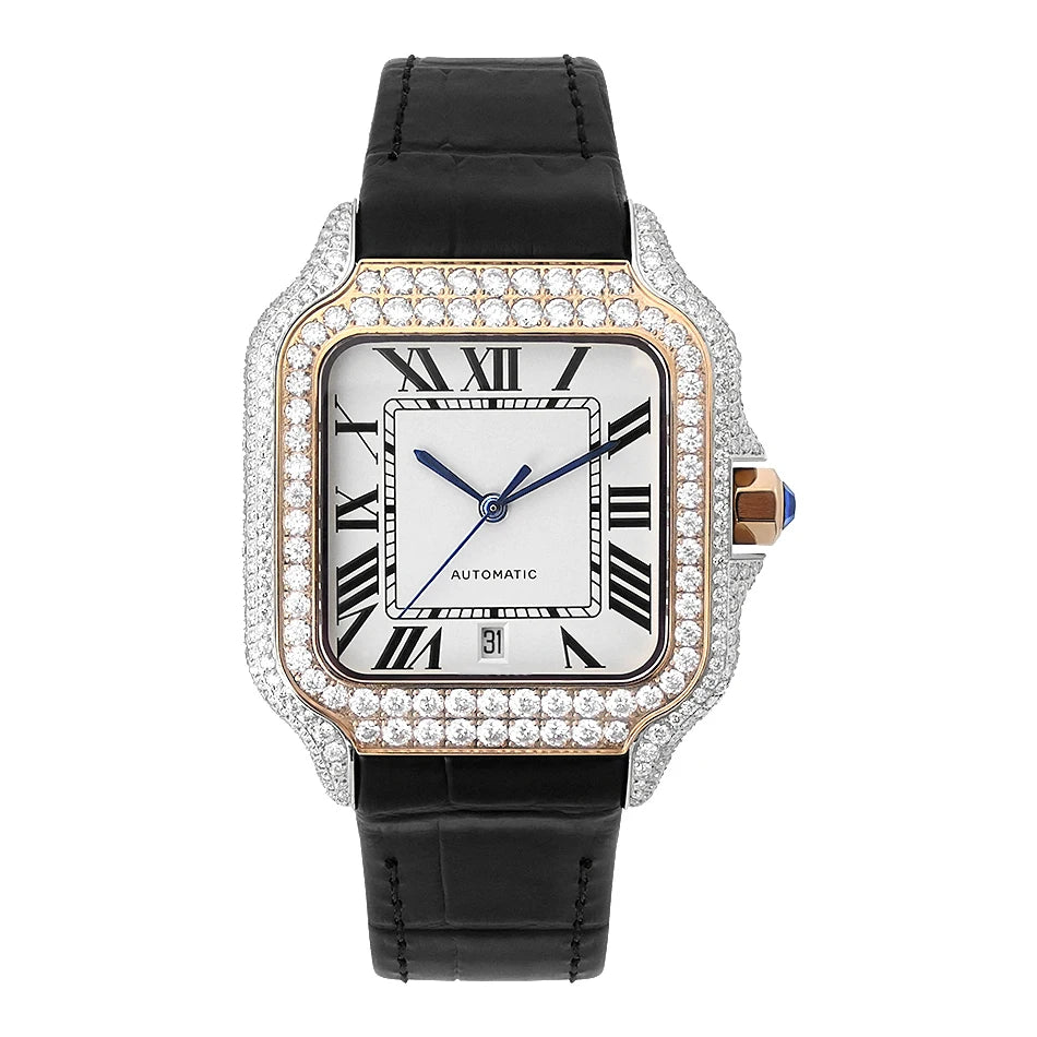 Iced Out Watch Arabian  Studded Wrist Gift Pass Diamond Tester
