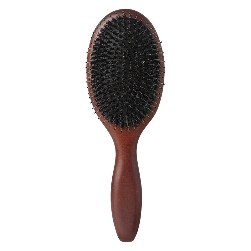 Natural Boar Bristle Air Cushion Comb Air Bag Massage Comb Scalp Meridian Fluffy Bamboo Comb Beech Wood Comb
