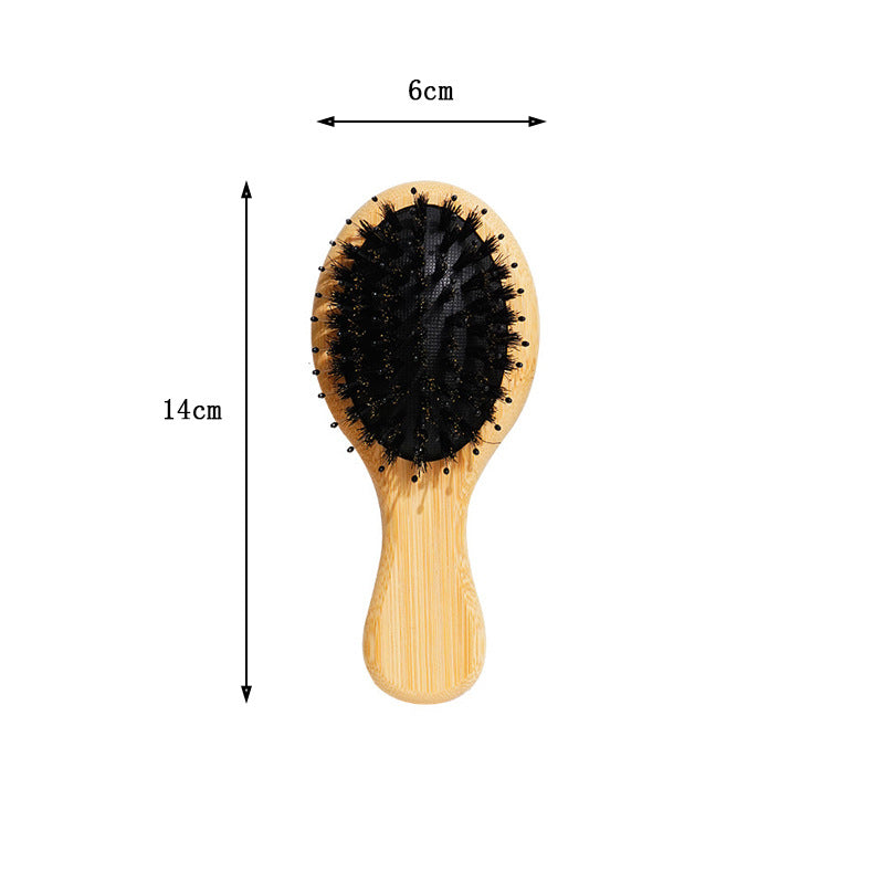 Natural Boar Bristle Air Cushion Comb Air Bag Massage Comb Scalp Meridian Fluffy Bamboo Comb Beech Wood Comb