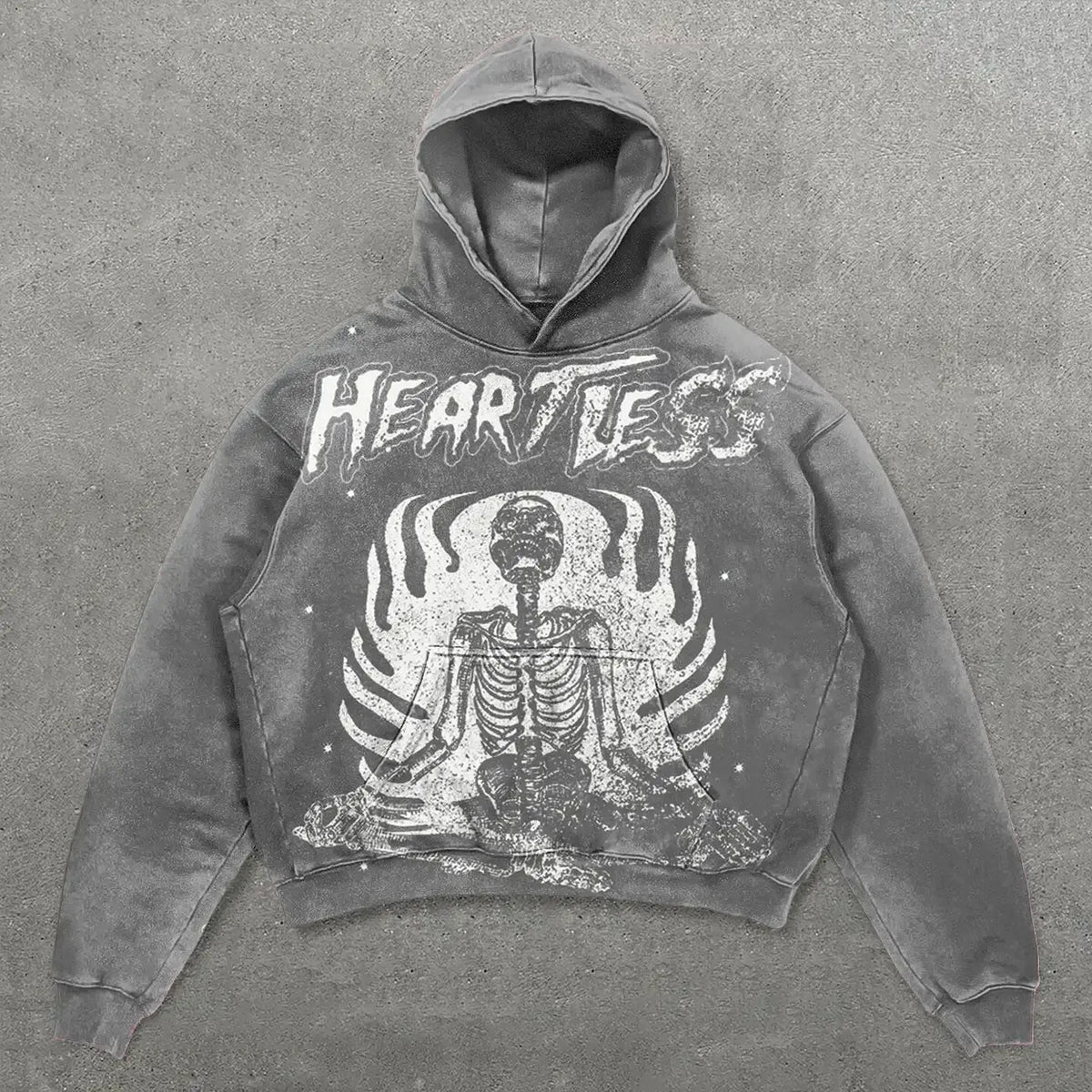 Skull Letter Printed Hoodie For Men & Women