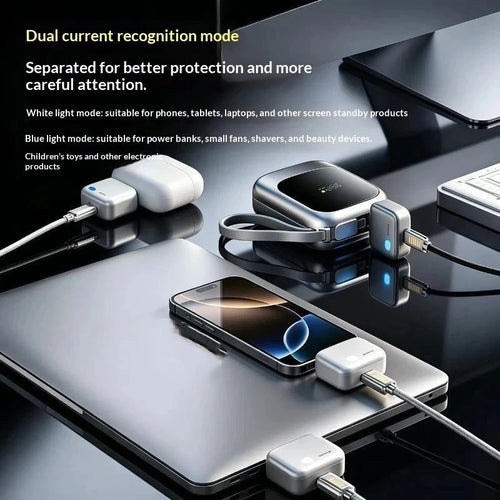 1PC 140W USB-C Fast Charging Adapter With Auto Self-Unplug Feature Auto Disconnect When Full Battery Protection Overcharge Guard
