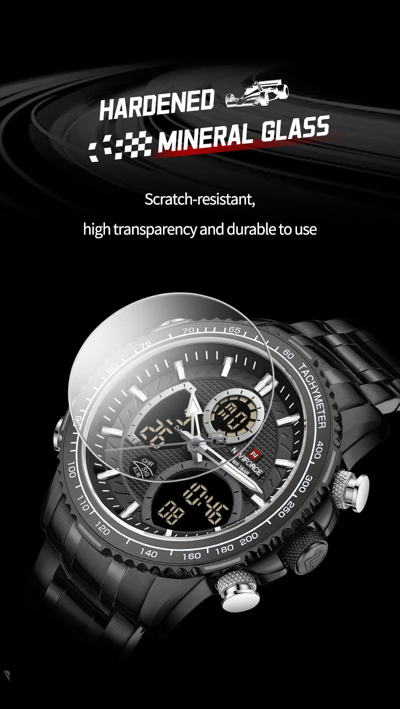 NAVIFROCE Men watches Luminous Business Fashion Man Watch Waterproof Military Watch