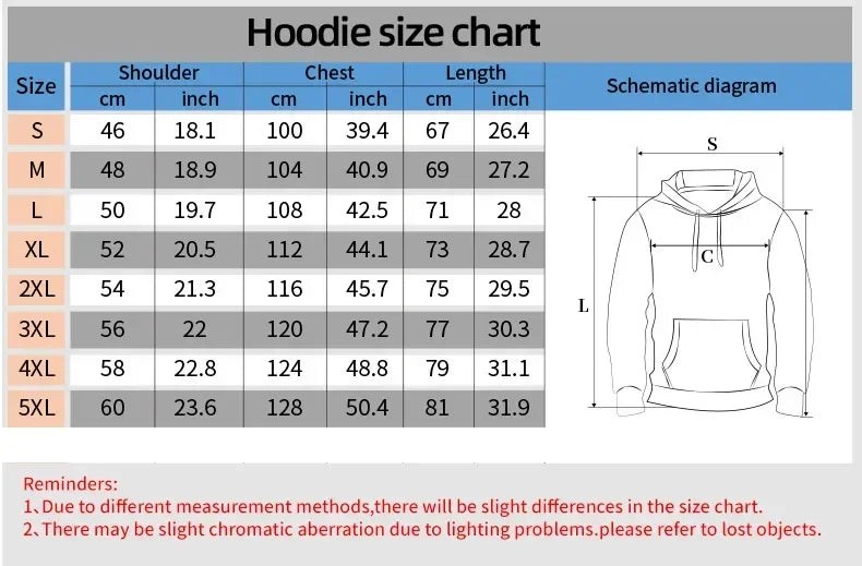 Men's and women's wild brand 2D hooded