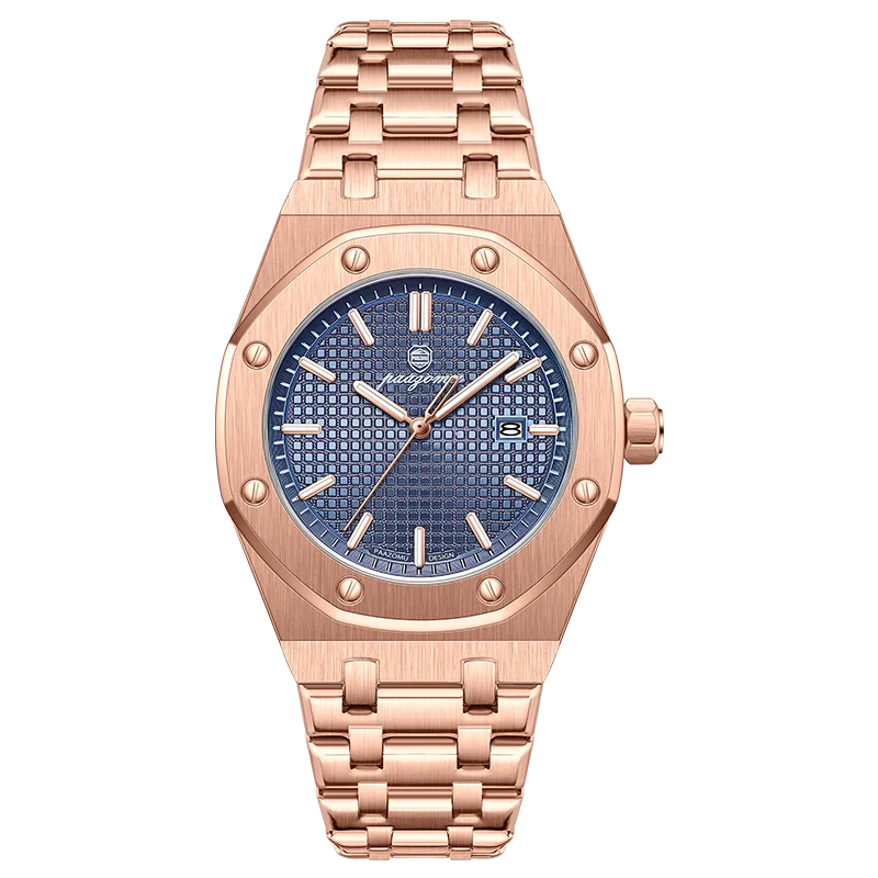 PAAZOMU Luxury  Man watch Sport Men Watches Waterproof Luminous Date Week Stainless Steel