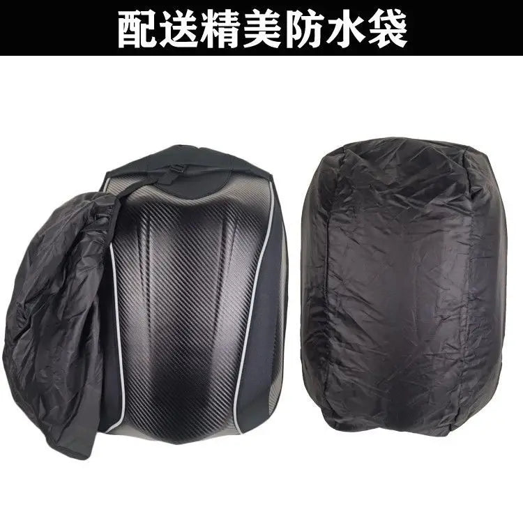 Moto Racing  bag Motocross Carbon Fiber Backpack Waterproof Motorcycle Hard Shell Backpacks