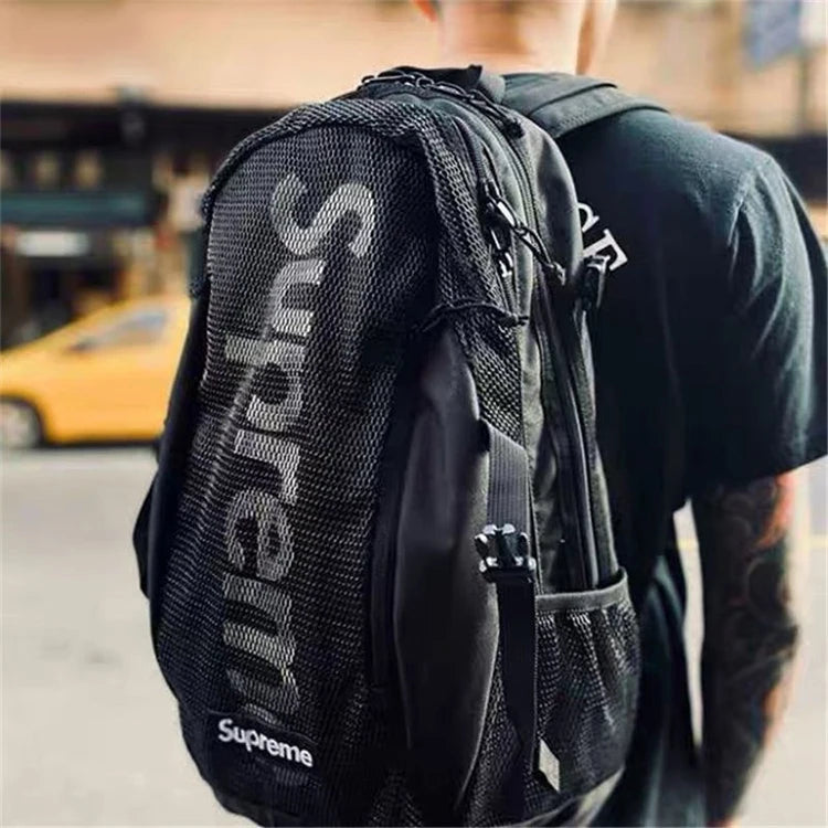 Supreme Polyester Backpack Regular Unisex Black