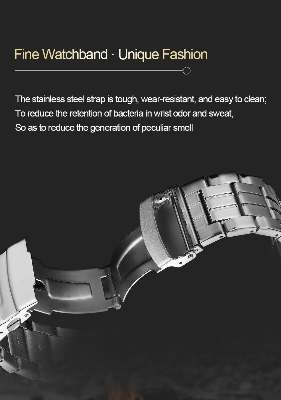 NAVIFORCE 9197  Classic Men's Watch Quartz Digital Military Sport Silver Stainless Steel Wristwatch