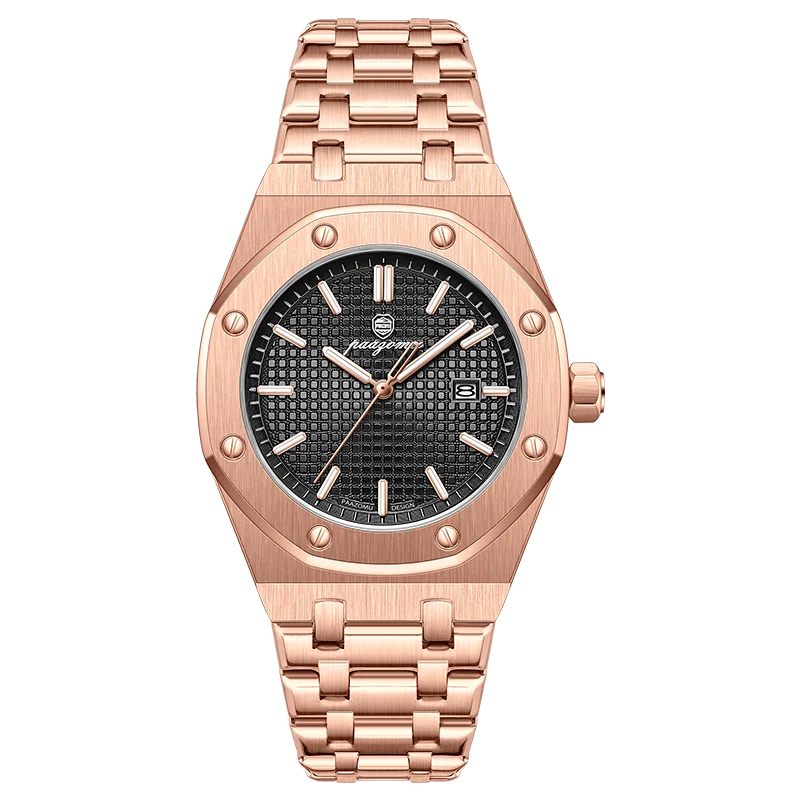 PAAZOMU Business Man Waterproof Watch stainless steel