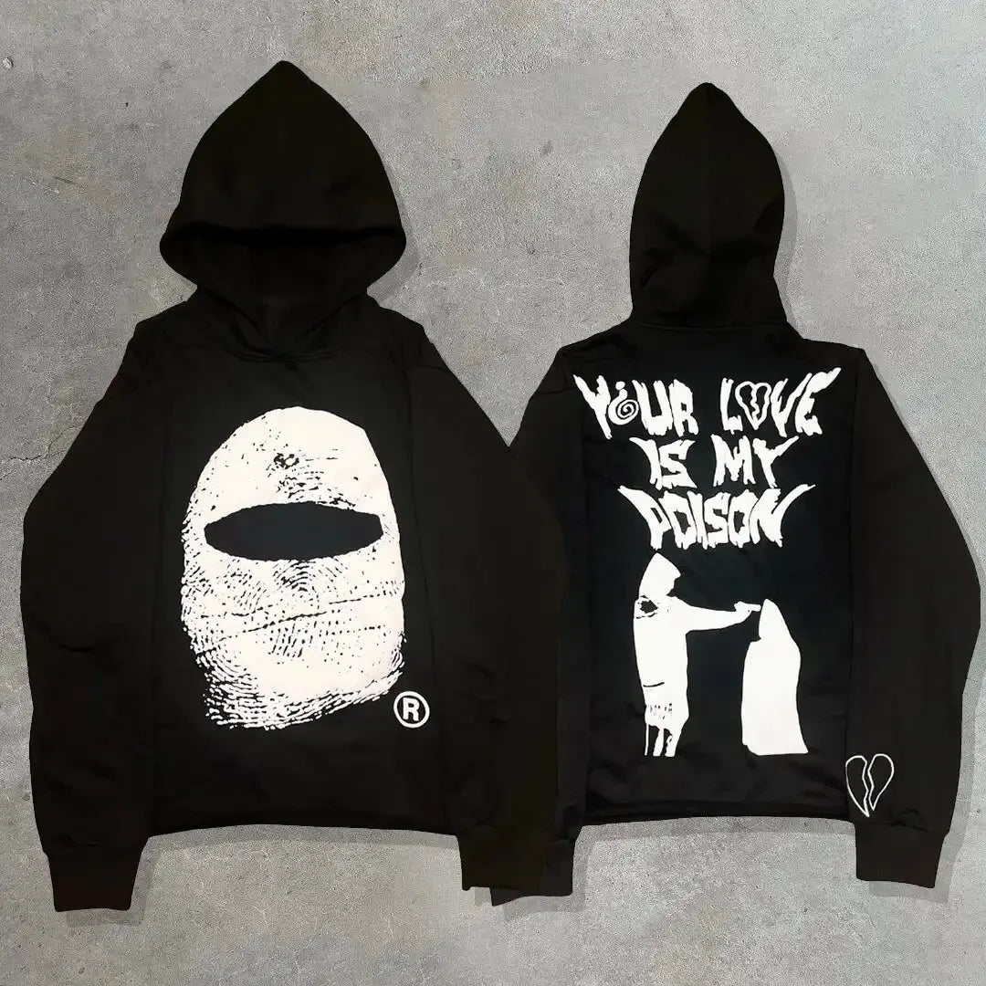 Skull Letter Printed Hoodie For Men & Women