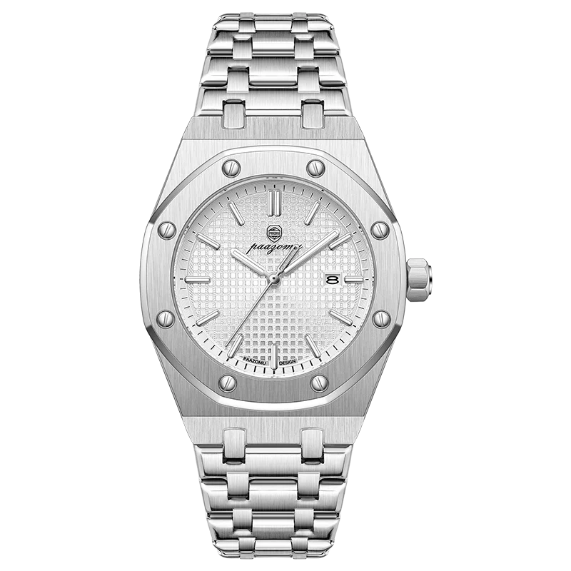 PAAZOMU Business Man Waterproof Watch stainless steel