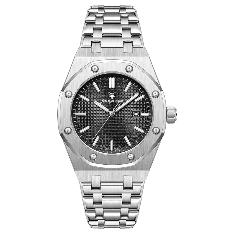 PAAZOMU Business Man Waterproof Watch stainless steel