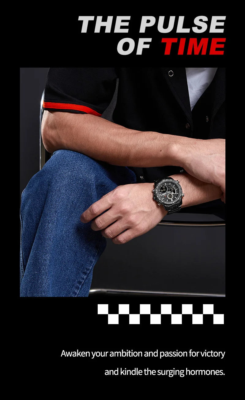 NAVIFROCE Men watches Luminous Business Fashion Man Watch Waterproof Military Watch
