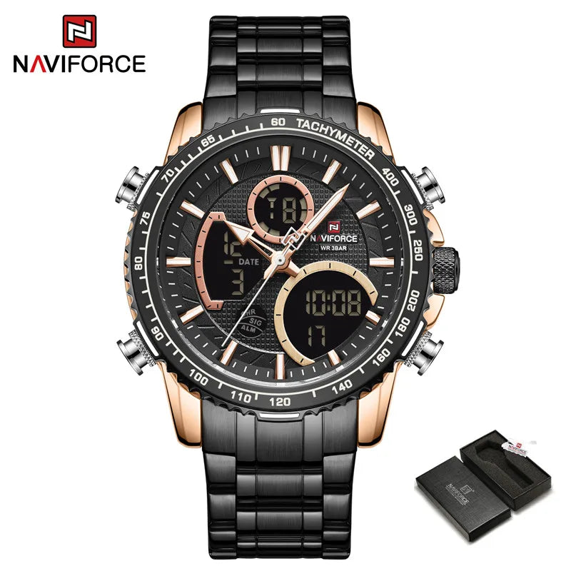 NAVIFROCE Men watches Luminous Business Fashion Man Watch Waterproof Military Watch