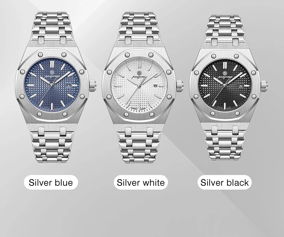 PAAZOMU Business Man Waterproof Watch stainless steel