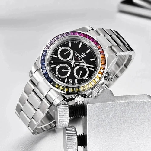 2026 PAGANI DESIGN New Rainbow Bezel Sport Watch Men Quartz