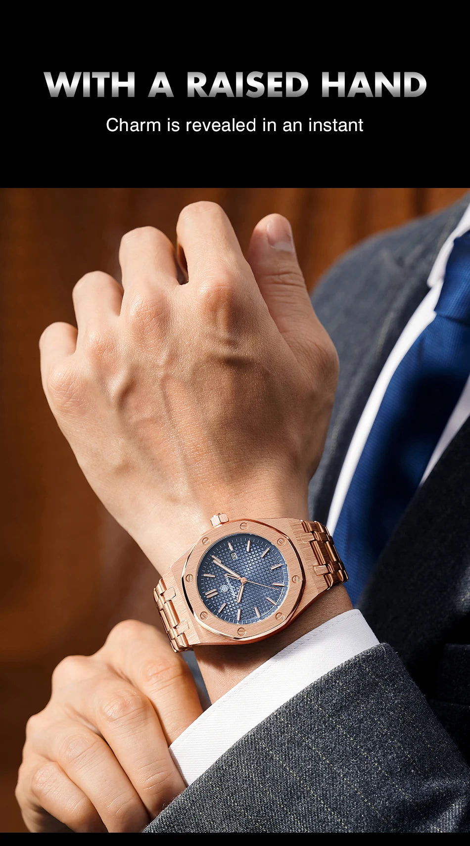 PAAZOMU Luxury  Man watch Sport Men Watches Waterproof Luminous Date Week Stainless Steel