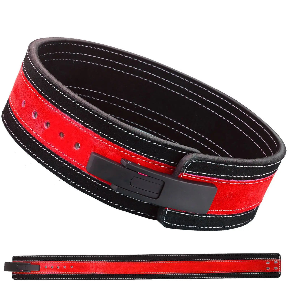Customize Durable Leather 13mm Powerlifting Belt for Men Women with buckle