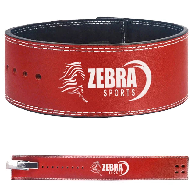 Customize Durable Leather 13mm Powerlifting Belt for Men Women with buckle